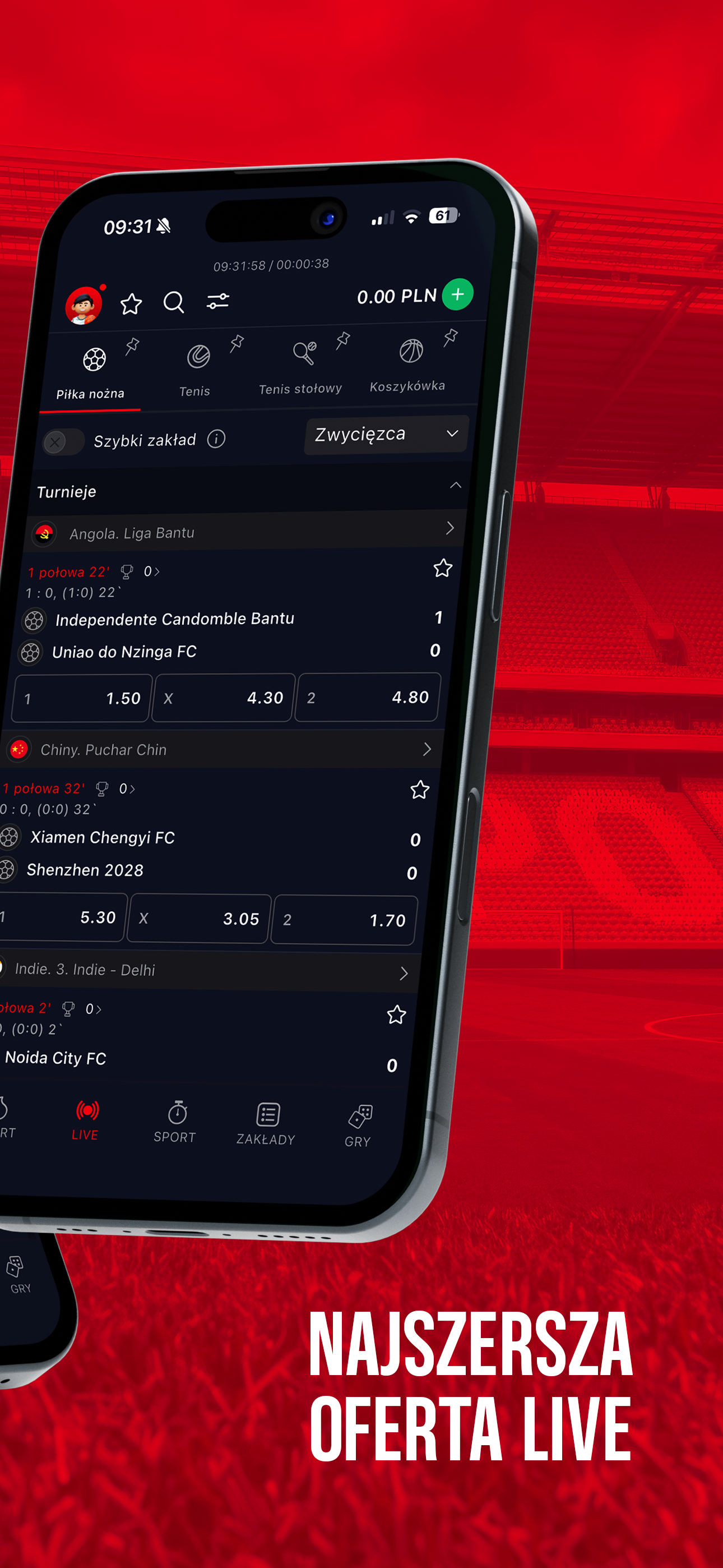 Aplikacja mobilna Betsport – oferta zakładów i statystyki