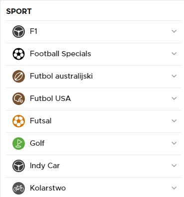 Sporty do typowania na stronie Betclic.pl