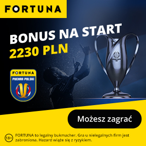 Bonus 2230 zł od Fortuna - Bukmacherzy.com - Puchar Polski