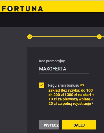 Kod MAXOFERTA w Fortuna