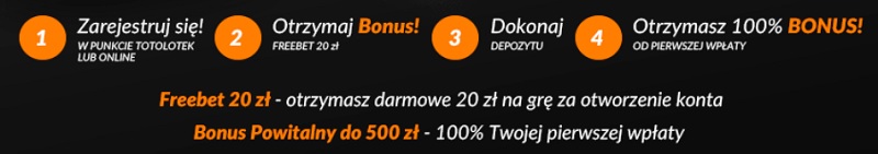 Rejestracja Totolotek + bonus