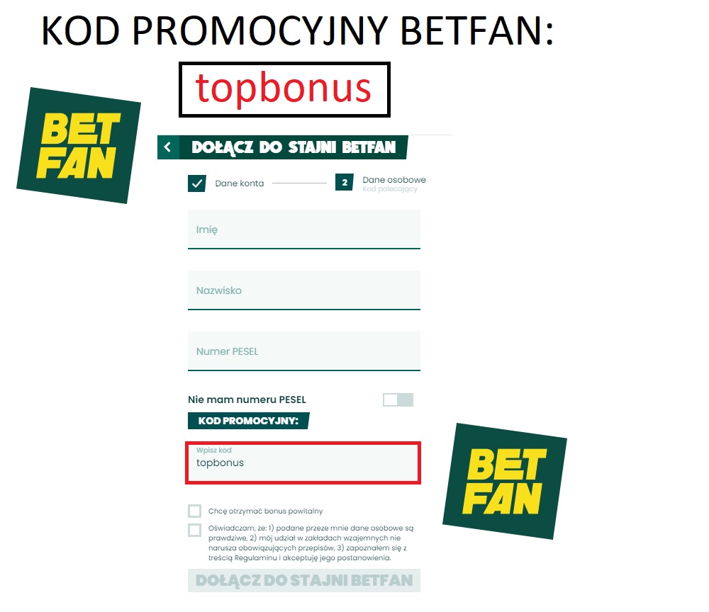 Kod promocyjny Betfan