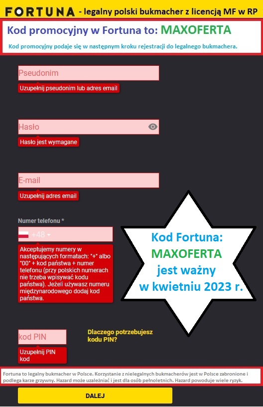Kod Fortuna 2023 - MAXOFERTA