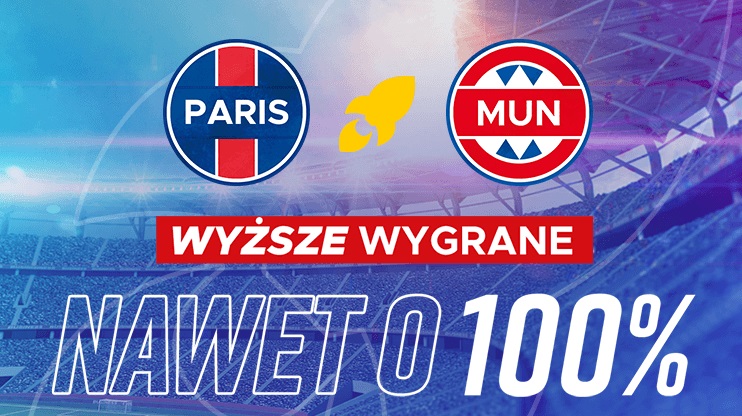 Bonus w Betclic - o 100% większa wygrana na mecz PSG - Bayern