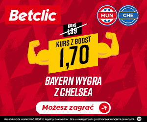 Super kurs na Beyern Monachium dzisiaj w LM - Betclic super kursy